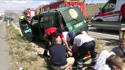 Kırıkkale’de zincirleme kaza 9 yaralı