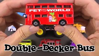 Learning Bus Types Street Vehicles for Kids Buses by Hot Wheels Matchbox Tomica Organic Le