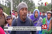 Venezolanos buscan otras rutas para llegar a Perú