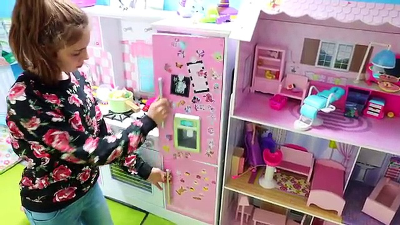 Pretend Play Pizza Delivery & Cutting Fruit and Vegetables Playset