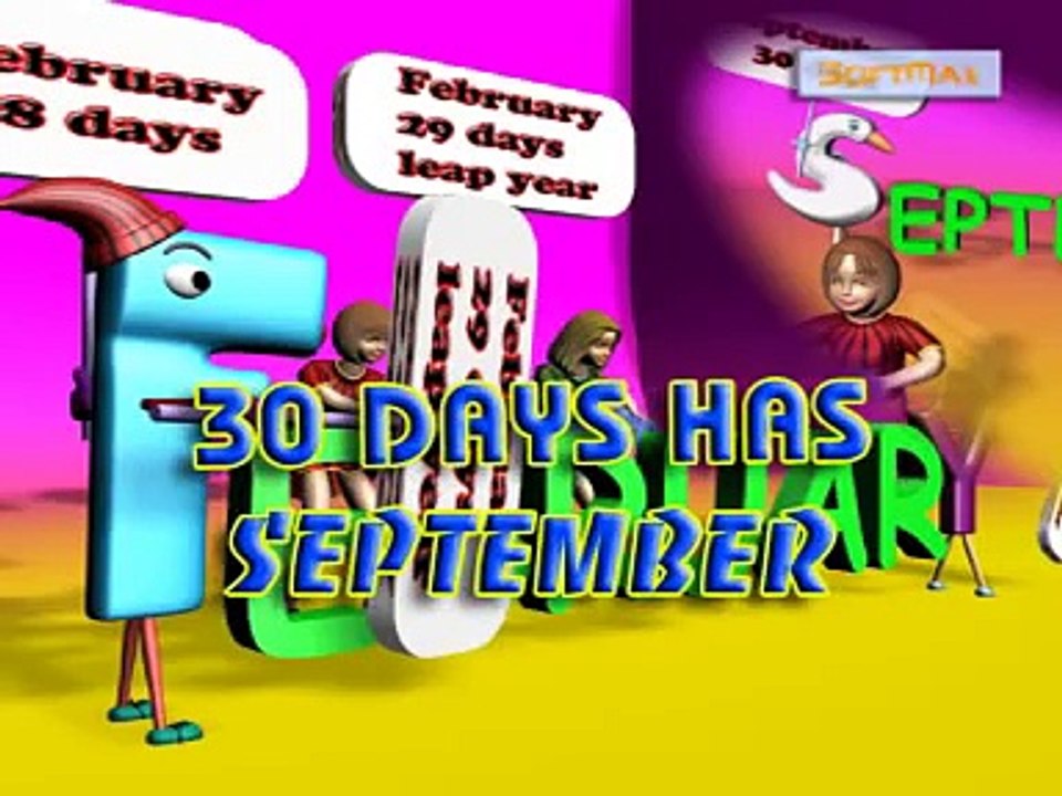 30 days has september Nursery Rhymes