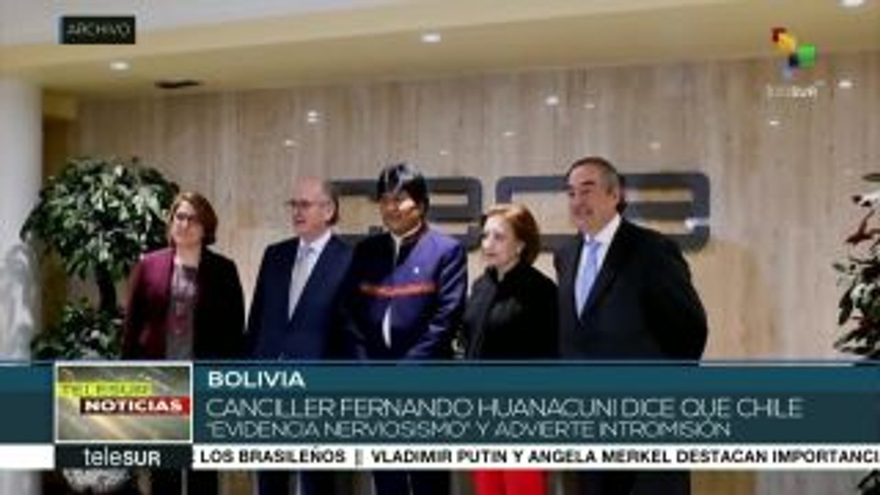Canciller boliviano dice que Chile "evidencia nerviosismo"
