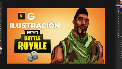 Illustrator Tutorial | Ilustrando un Personaje FORTNITE | Illustrating a FORTNITE Character