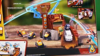 Planes Fire and Rescue Toys Fire at Fusel Lodge Track Set Toy Opening