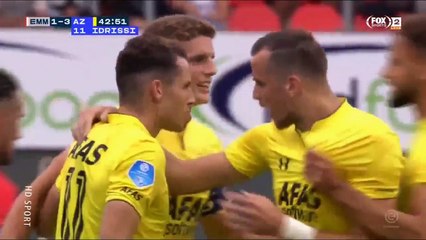 First Goal Oussama Idrissi FC Emmen 1-3 AZ Alkmaar 19.8.2018