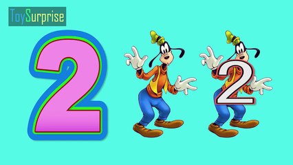 aprende los números en inglés con mickey mouse. Contamos del 1 al 5