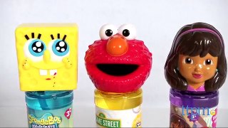 Sesame Street Elmo, Dora the Explorer, and SpongeBob Bubble Toys from Little Kids, Inc.