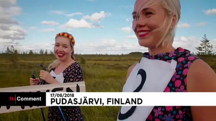 Insolite : elles font du ski en talons