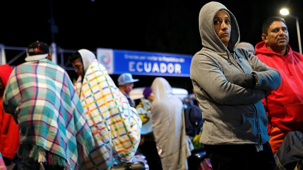 Venezolaner stranden an Ecuadors Grenze