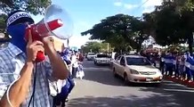 Este es el ambiente que se vive en Estelí durante la manifestación en ocasión a los cuatro meses de crisis en #Nicaragua. Este es el clamor del pueblo nicaragüe