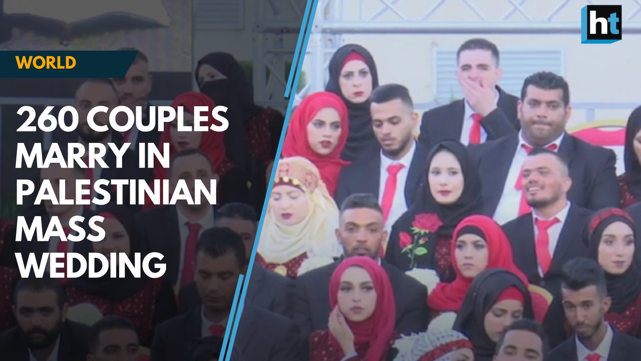 Mass wedding held for 260 Palestinian couples