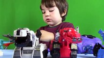 Dino Trucks Toys! Die cast DinoTrux Scrapadyl UNBOXING   PLAY