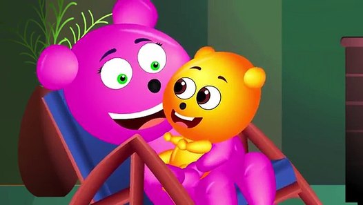 Gummy Bear Little Baby dont want toys Finger Family Collection