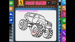 Monster Trucks Coloring Pages For Kids Monster Trucks Coloring Pages