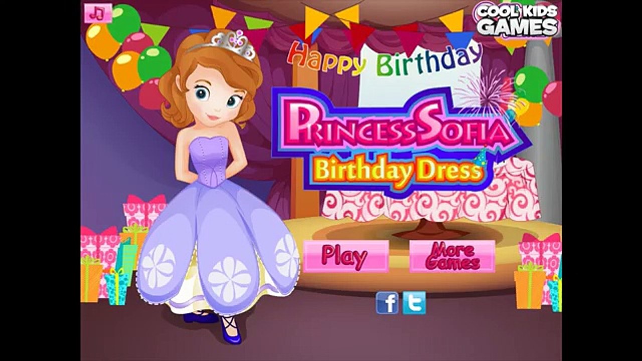 Sofia Birthday Dress Disney Cartoon Game for Kids Princess Sofia the First Full Episode in
