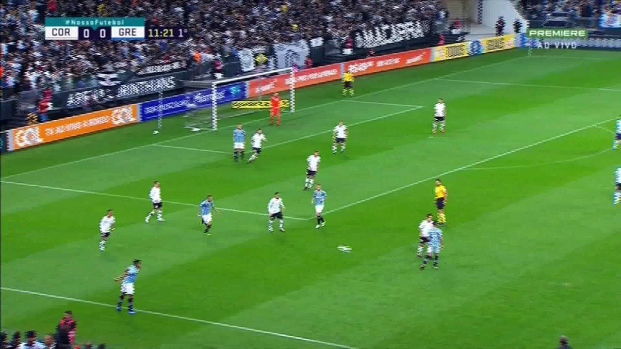 Corinthians 0x1 Grêmio 1 tempo completo brasileirao 2018
