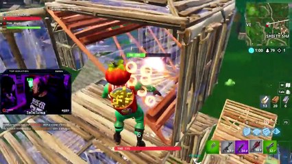 Tfue Defends Myth & DESTROYS a Hater! *NINJA INSTANT KARMA* (Fortnite Funny Moments)