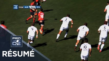 PRO D2 - Résumé Aurillac-Oyonnax: 20-19 - J1 - Saison 2018/2019