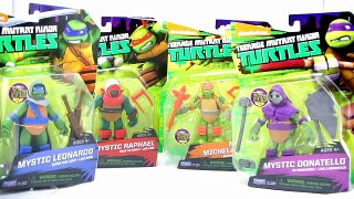 Nickelodeon Teenage Mutant Ninja Turtles Mystic Turtles Figures Video Review