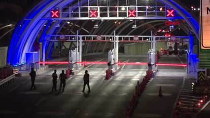 İstanbul Avrasya Tüneli Çift Yönlü Olarak Kapatıldı Hd