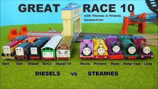 Thomas & Friends GREAT RACE #10 fun with toy trains. Tomek i Przyjaciele Wielki Wyścig 10