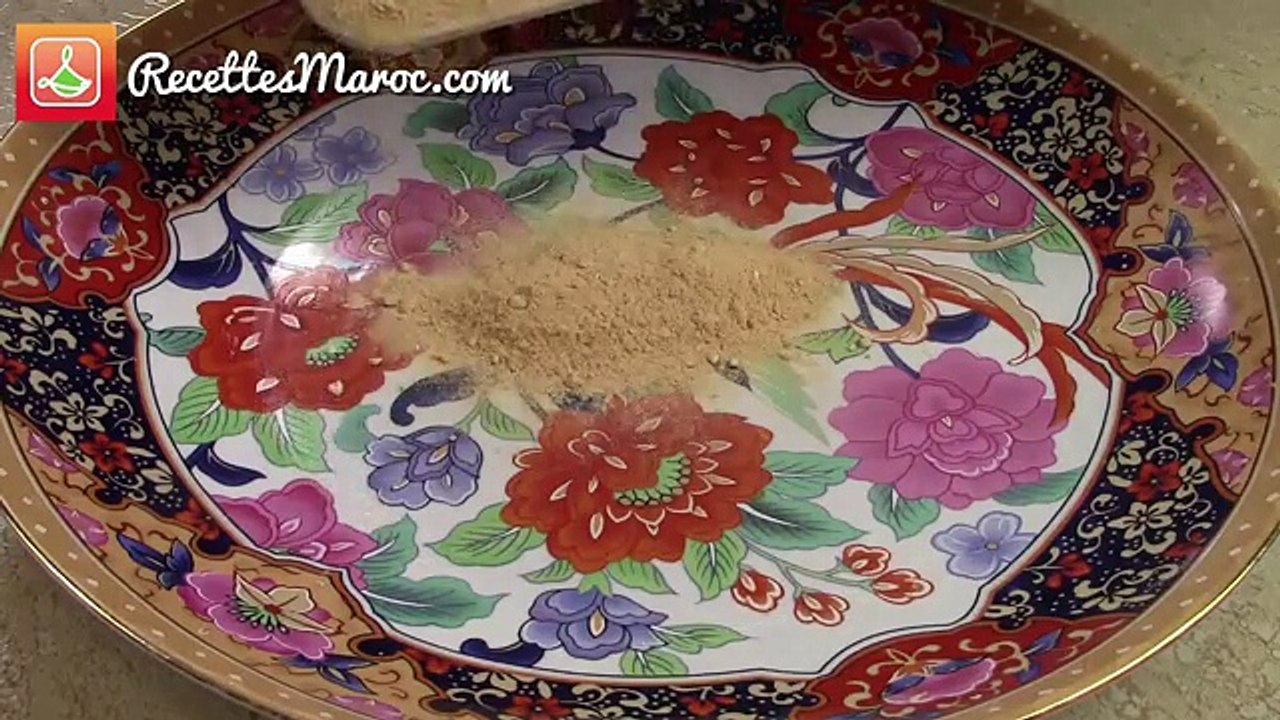Sellou aux Amandes (Recette Marocaine) Almond Sellou طريقة تحضير السفوف او سلو المغربي