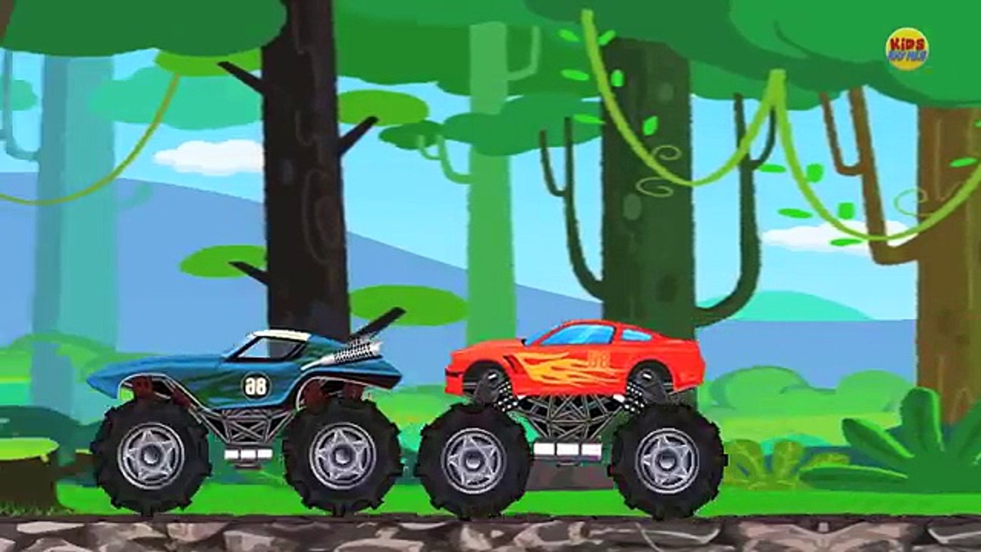 Monster Trucks & Racing Cars. Building Vehicles. Cartoons for Children  Compilation 60 Minutes – Видео Dailymotion