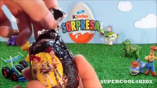 Kinder Surprise Toy Story Aliens Buzz Lightyear Woody Rex and more Walt Disney Toys!
