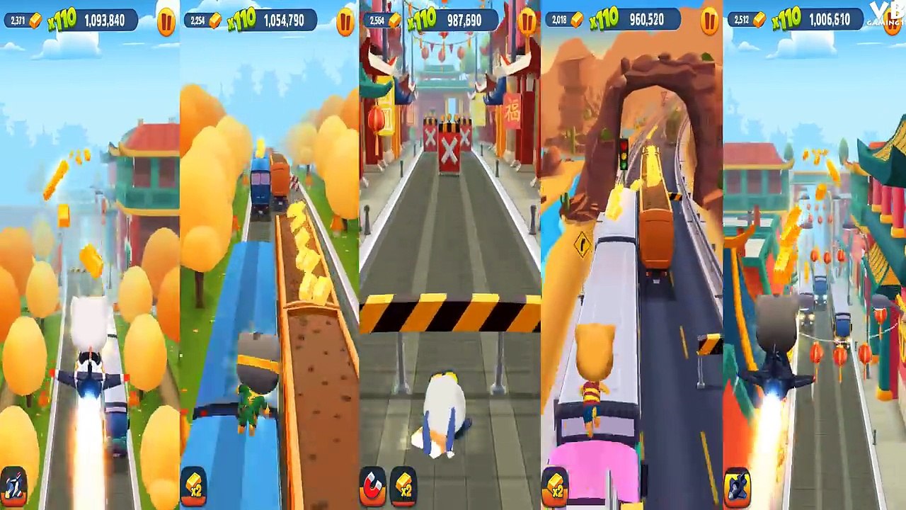 Talking Tom Gold Run Charers Running Trough All Existing Maps New China World Update Ra