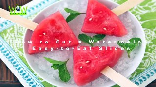 How to Cut Watermelon Fast with Out Seeds | Easy Way to Eat Slices