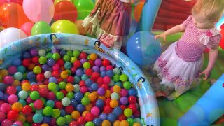The Balloon Ball Pit Show for Learning Colors | Childrens Educational Video