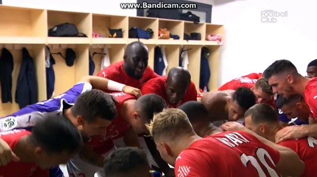 Quelle joie des Nimois qui ont fait tomber l'OM (3-1) ce soir !