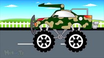 Camion Militaire - Camions Monstres Pour Enfants - Mega Kids Tv
