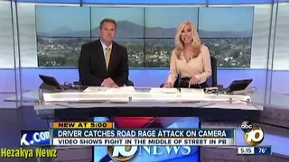 PSYCHO ROAD RAGE Lady In San Diego CAUGHT ON CAMERA!!