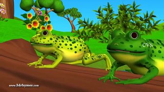 Five little Speckled Frogs 3D Animation English Nursery rhyme for chlidren