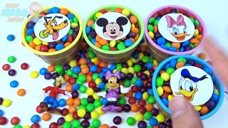 Cups of Ice Cream with Surprise Toys Mickey Mouse Donald Duck Pluto the Pup Inside