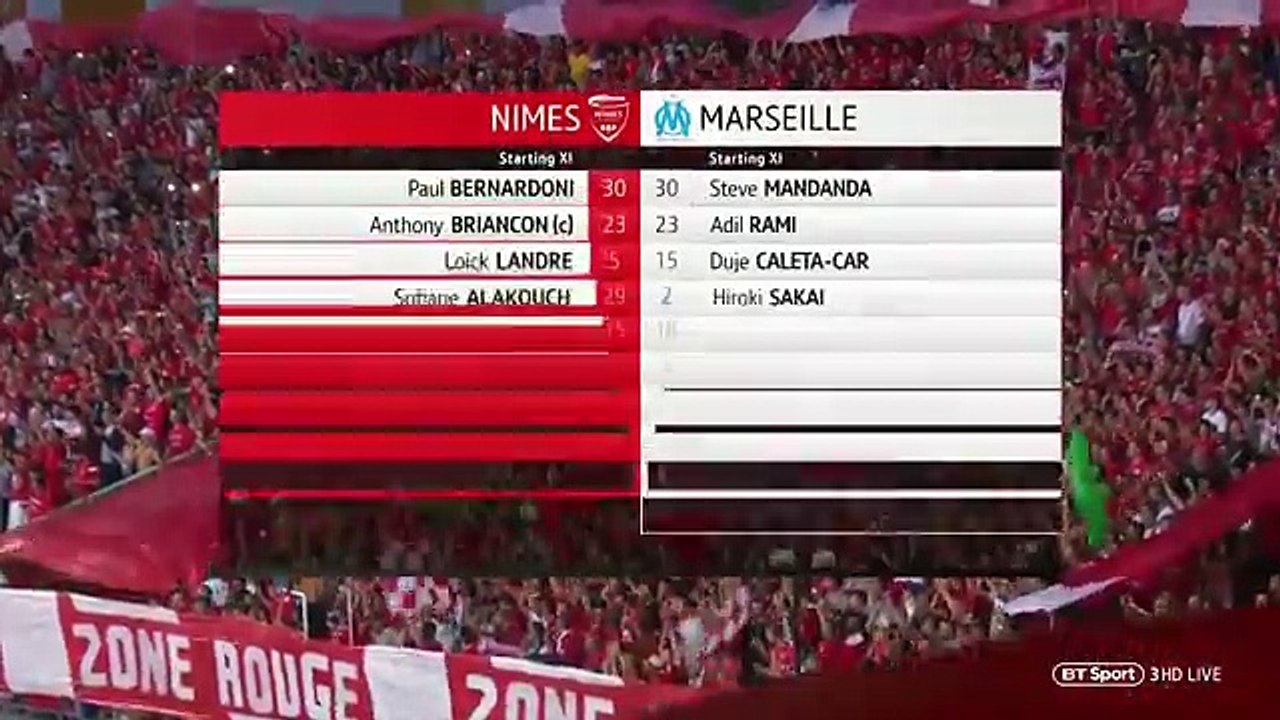 Nimes vs Marseille Highlights - 19-08-2018