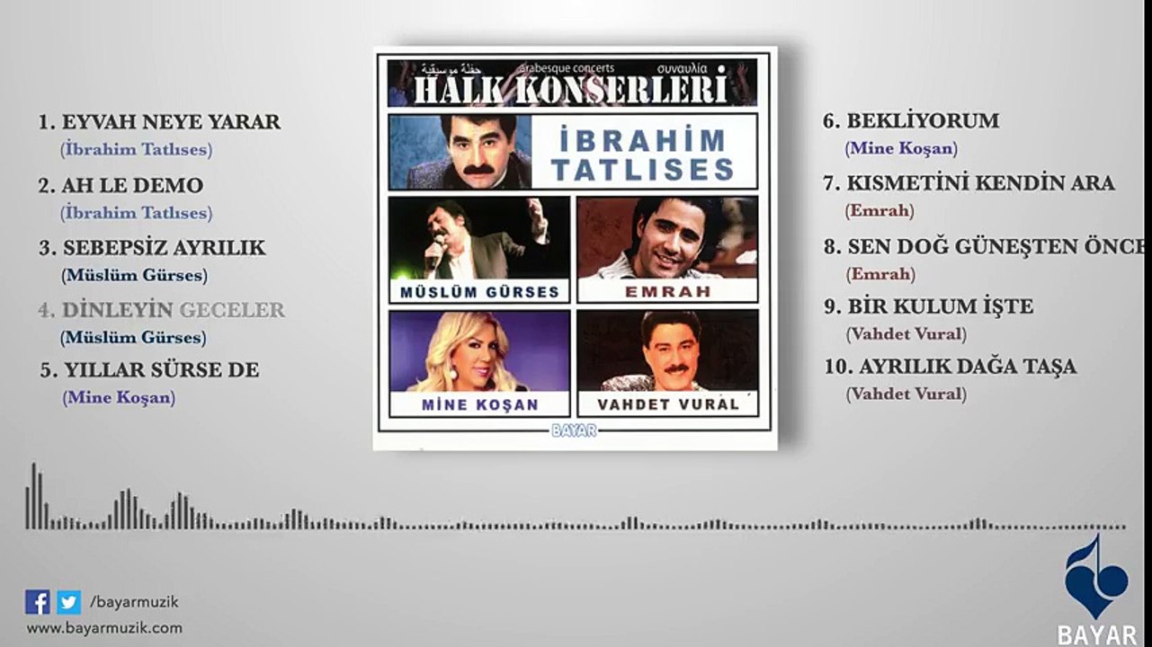 Müslüm Gürses - Dinleyin Geceler
