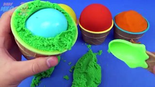 Kinetic Sand is Cut with Tools, We Get Color Surprise Eggs with Toys Paw Patrol Toy Story