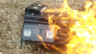 Burning VHS Tapes
