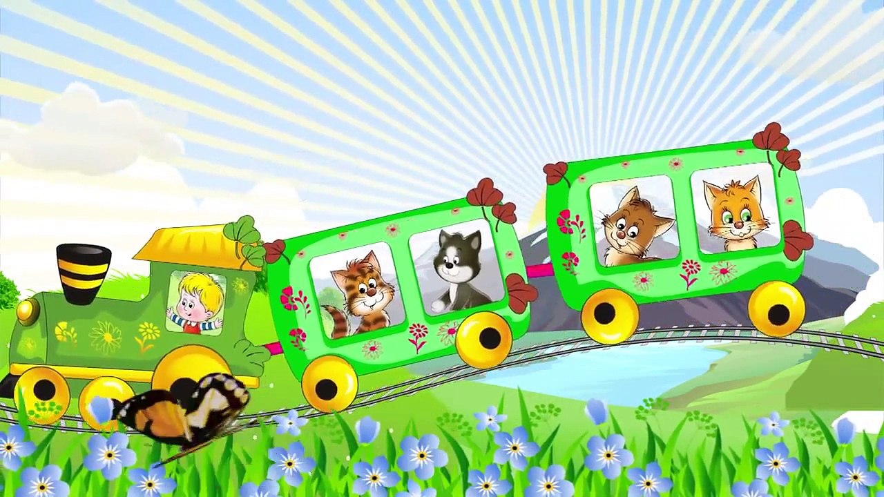 Мультики про машинки и паровозик. Раскрашки анимашки и песенки для малышей! Детство ТВ