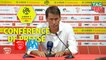 Conférence de presse Nîmes Olympique - Olympique de Marseille (3-1) : Bernard BLAQUART (NIMES) - Rudi GARCIA (OM) - 2018/2019