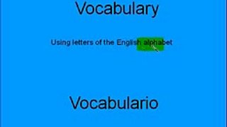Vocabulario aprender inglés