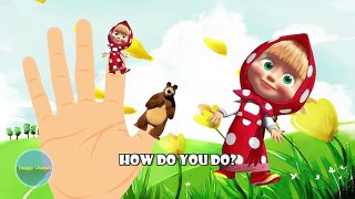 Masha And The Bear Finger Family | Nursery Rhymes | 2D Animation From TanggoKids Nursery R