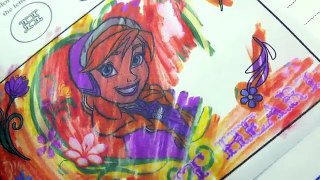 Disney Frozen Imagine Ink Rainbow Color Pen Art Book with Surprise Pictures Cookieswirlc V