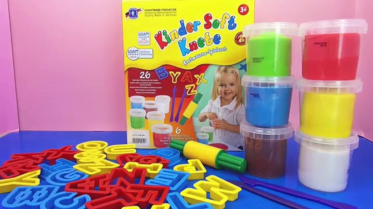 ABC Knete Kneten mit Kindern Das Alphabet lernen mit Knete für Kinder Demo | deutsch learn