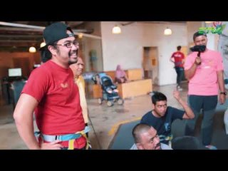 JoHaRa Sahut Cabaran Buat Wall Climbing