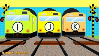 ABCを学ぶ踏切こどもアニメ | Learn the Alphabet with train for Kids