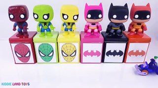 Spiderman Batman Play Doh Dippin Dots Custom Cubeez Toy Surprises Best Learn Colors Video