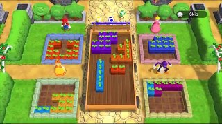 Mario Party 9 Garden Battle Mario vs Peach vs Daisy vs Waluigi| Cartoons Mee